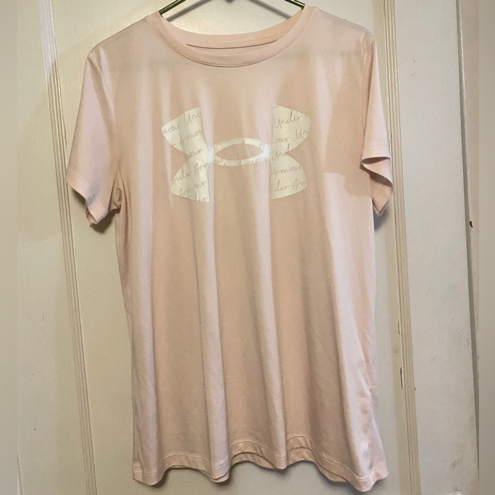 Under Armor Pink Silky T-Shirt
